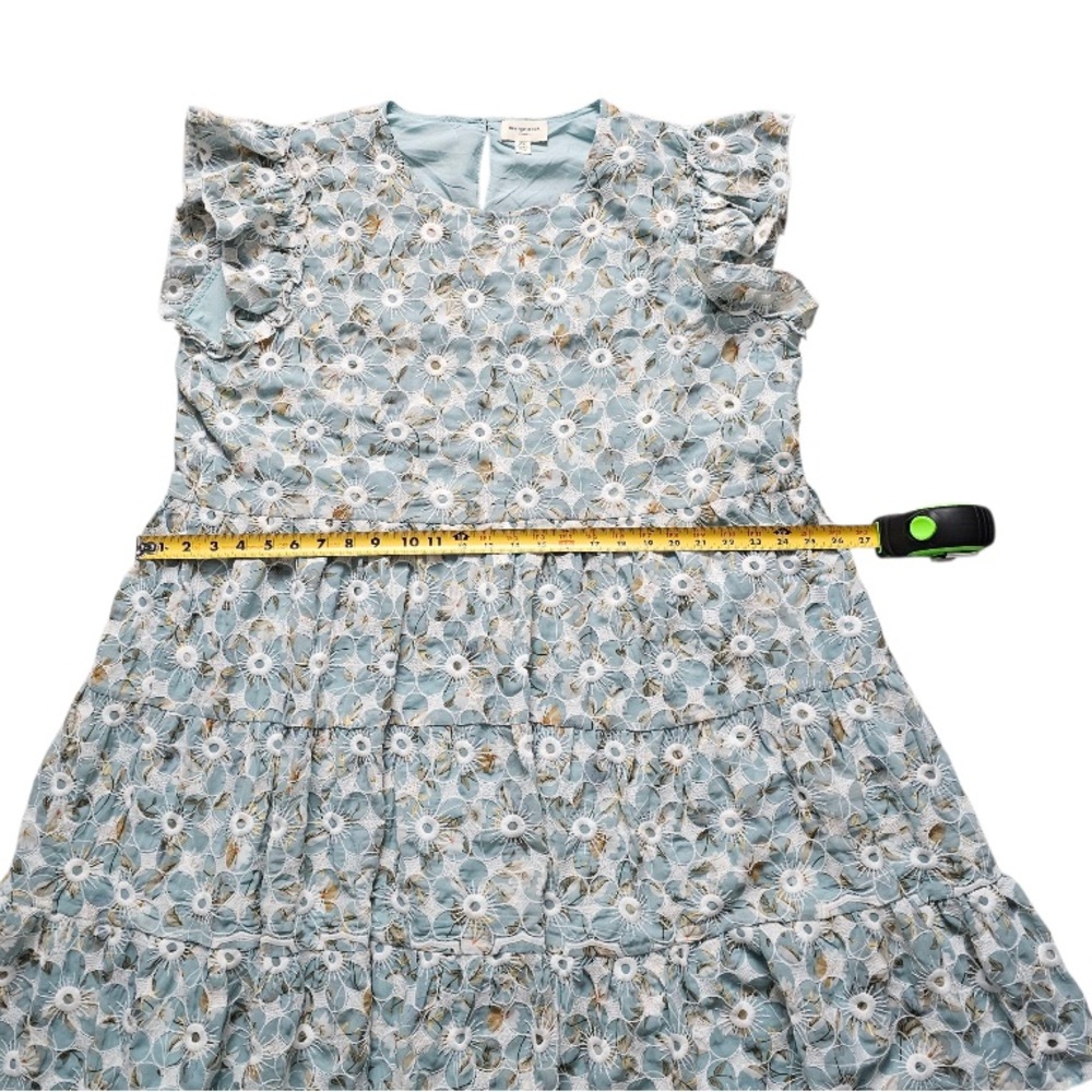 Orange Creek Los Angeles Dress with Gray and White Floral Pattern Sz 2X - Picture 8 of 10